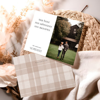 Nieuwe Home Gepersonaliseerde Foto Verhuizen Aankondiging