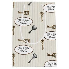 Nieuwe Home Housewarming Gepersonaliseerd Medium Cadeauzakje