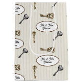 Nieuwe Home Housewarming Gepersonaliseerd Medium Cadeauzakje (Achterkant)