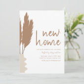 Nieuwe Home Housewarming Party Uitnodiging Sjabloo (Staand voorkant)