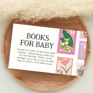 Nieuwe Hoofdstuk Baby Shower Boeken voor Baby Informatiekaartje