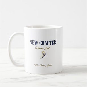 Nieuwe Hoofdstuk Directeur Niveau Gepersonaliseerd Koffiemok