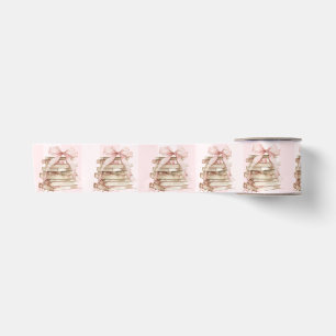 Nieuwe Hoofdstuk Roze Strik Strepen Baby Shower Lint