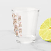 Nieuwe Hoofdstuk Roze Strik Strepen Shot Glas (Rechts)