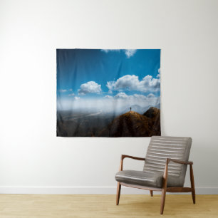 Nieuwe hoogten verkennen wandkleed