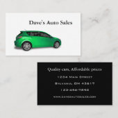 Nieuwe hybride auto visitekaartje (Voorkant / Achterkant)