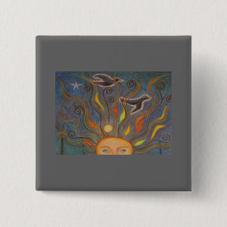 Nieuwe ideeën vliegen vierkante button 5,1 cm