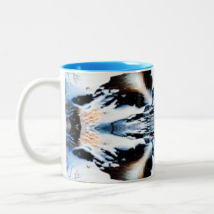 Nieuwe IJskunst Tweekleurige Koffiemok