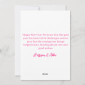 nieuwe jaar kaarten 2025 in donut stijl eenvoudig (Achterkant)