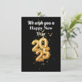 Nieuwe jaarkaart feestdagenkaart (Staand voorkant)