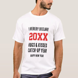 NIEUWE JAARLIJKSE HULP's en Kisses vangen op 202 T-shirt