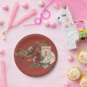  nieuwe jaarvogels papieren bordje (Feest)