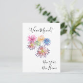 Nieuwe Jaren Bewegende Aankondiging Wij hebben Vuu (Staand voorkant)