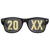 Nieuwe jaren Eve Partij Retro Zonnebril (Voorkant)