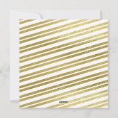 Nieuwe jaren Gold Foil naadloze 12-fotokaart Feestdagenkaart (Achterkant)