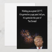 Nieuwe Jaren kaart van Donald J. Trump (Voorkant / Achterkant)