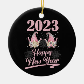 Nieuwe jaren Levert 2023 Gnoome Happy Keramisch Ornament