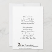 Nieuwe jaren oud Confetti Kaart (Achterkant)