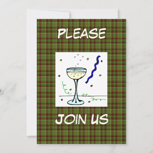 Nieuwe jaren Uitnodiging van 1999-partijen Sjabloo (Voorkant)