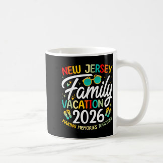 Nieuwe Jersey Strand Gezinsvakantie 2026 Matching Koffiemok