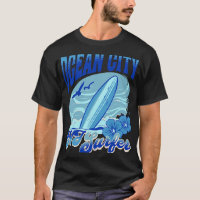 Nieuwe Jersey Surfer Ocean City Nj Surfen Strand Z