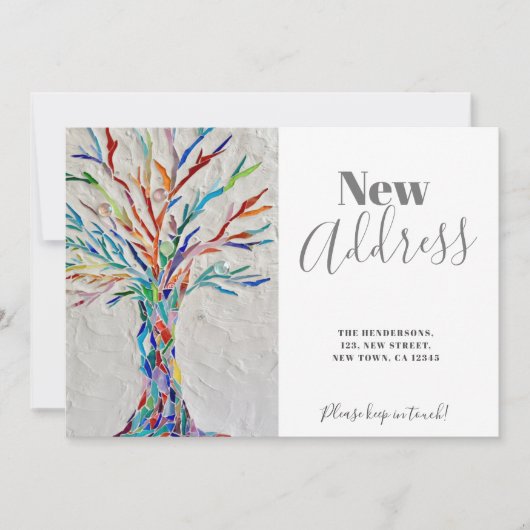 Nieuwe Kaart Aankondiging adreswijziging (Voorkant)