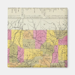 Nieuwe kaart van Arkansas Magneet