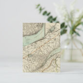 Nieuwe kaart van de provincie Quebec (Staand voorkant)