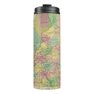 Nieuwe kaart van Mississippi 2 Thermosbeker