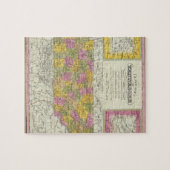 Nieuwe kaart van Tennessee Legpuzzel (Horizontaal)