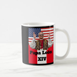 Nieuwe katholiek Pe Leo Xiv Paus León Peru V.S. Ve Koffiemok