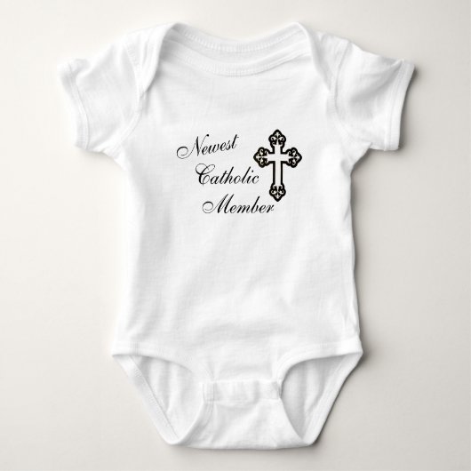 Nieuwe katholieke Baby Romper (Voorkant)