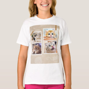 Nieuwe katten collage t-shirt