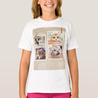 Nieuwe katten collage t-shirt