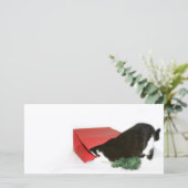 Nieuwe-Kerstkat Feestdagenkaart (Staand voorkant)