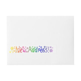 Nieuwe Kerstmis van de Sneeuwvlok van het Adres Omwikkelbaar Adreslabel