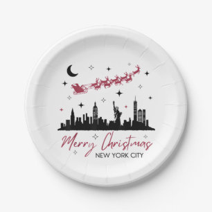 Nieuwe Kerstreis in New York City, Prettig Kerst N Papieren Bordje