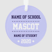 Nieuwe  klasse van 2020-versiering ornament (achterkant)