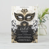 Nieuwe kledingcode Prom Masquerade Ball Bruidsdouc Kaart (Staand voorkant)