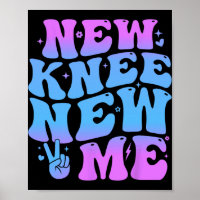 Nieuwe knie nieuwe ik Grappige knie vervangende op