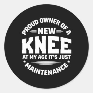 Nieuwe knievervangende operatie herstelt goed van ronde sticker