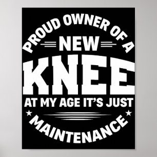 Nieuwe knievervangende operatie herstelt snel grap poster