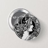  nieuwe kunst ronde button 5,7 cm (Voorkant /achterkant)