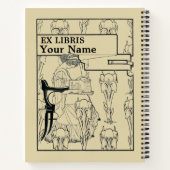 nieuwe kunststijl Ex Libris-Sjabloon Notitieboek (Achterkant)