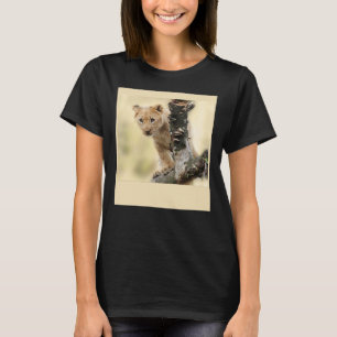 Nieuwe leeuwenwelp baby wilde kat cute leeuwen t-shirt