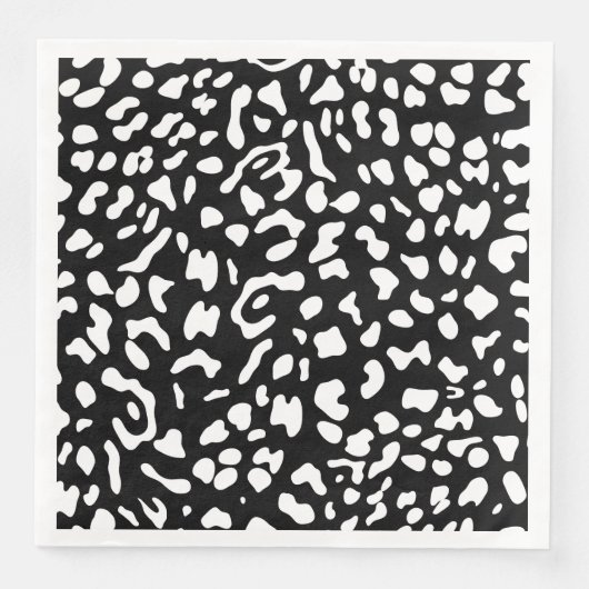 Nieuwe leopard-structuur 10 servet (Voorkant)