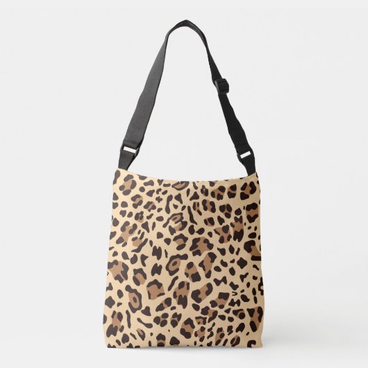 Nieuwe leopard-structuur 6 crossbody tas (Voorkant)