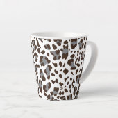 Nieuwe leopard-structuur 7 latte mok (Rechterhoek)