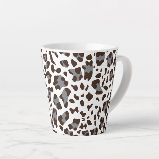 Nieuwe leopard-structuur 7 latte mok (Rechterhoek)