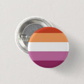 Nieuwe Lesbische vlag Pride Pin Ronde Button 3,2 Cm (Voorkant /achterkant)